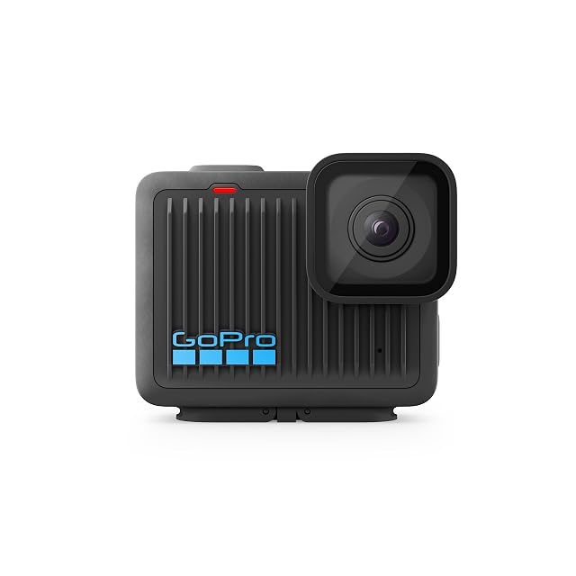 Action cam compatta GoPro HERO con le alette di aggancio pieghevoli e il touchscreen