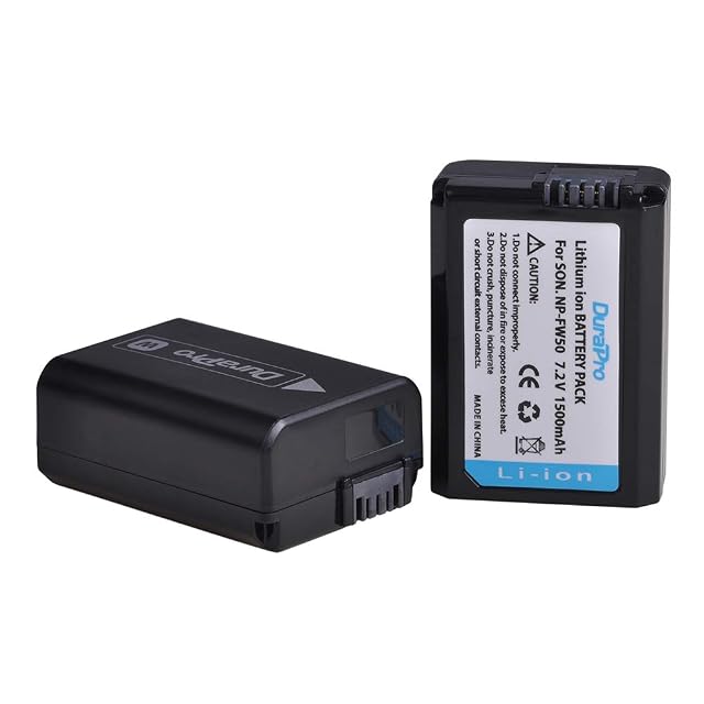 Coppia di batterie DuraPro NP-FW50 per corpi mirrorless Sony