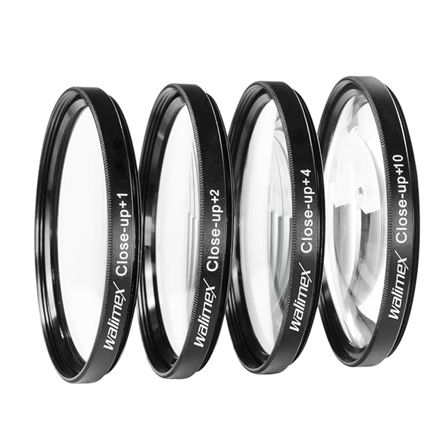 Set di quattro lenti close-up Walimex pro nel suo astuccio protettivo