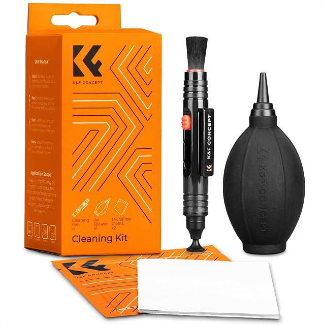 Kit di pulizia K&F Concept con la sua pompetta a valvola e il panno in microfibra