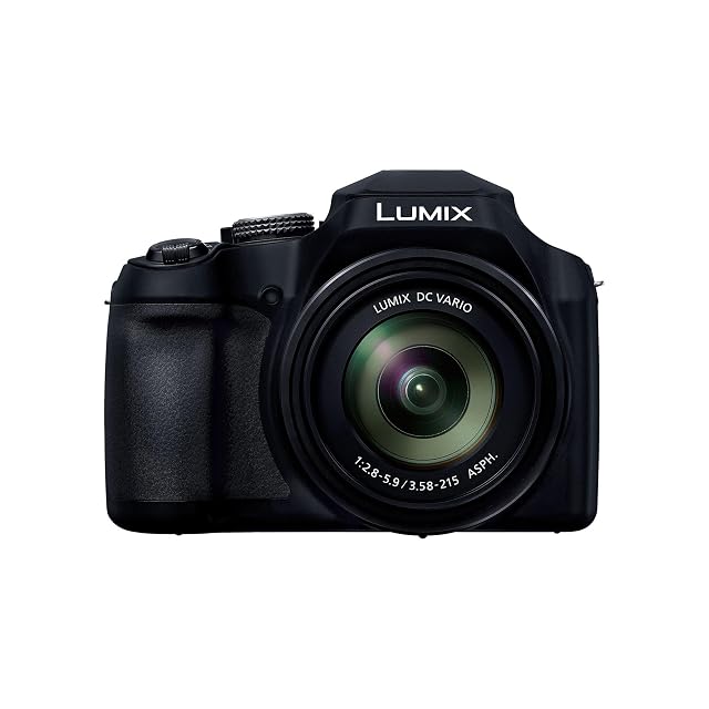 Fotocamera bridge Panasonic Lumix DC-FZ82D nera con il lungo zoom fisso estratto