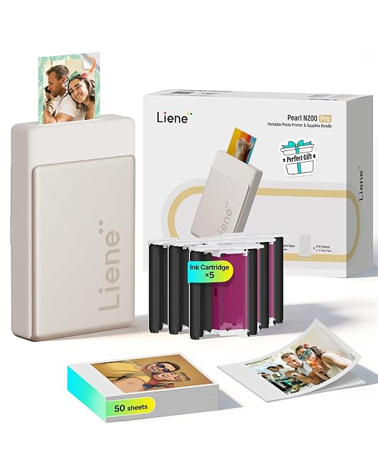Liene Pearl N200 Pro dorata con i suoi nastri e una stampa finita