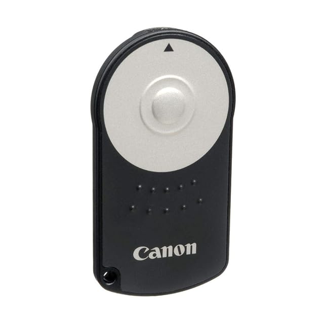 Telecomando a infrarossi Canon RC-6, nero, visto di fronte